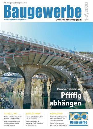 baugewerbe unternehmermagazin Ausgabe 01-02/2020 baugewerbe unternehmermagazin Ausgabe 01-02/2020