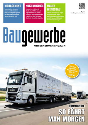 baugewerbe unternehmermagazin Ausgabe 10/2018 baugewerbe unternehmermagazin Ausgabe 10/2018