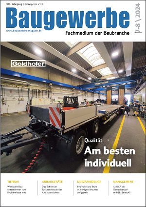 Baugewerbe Magazin Ausgabe 7-8, 2024